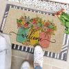 Artoid Mode Vase Hello Spring Doormat, Seasonal Summer Low-Profile Yard Floor Switch Mat for Indoor Outdoor 17 x 29 Inch