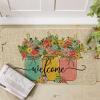 Artoid Mode Vase Hello Spring Doormat, Seasonal Summer Low-Profile Yard Floor Switch Mat for Indoor Outdoor 17 x 29 Inch