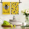 Artoid Mode Yellow Summer Bee Kind Kitchen Towels Dish Towels, 18×26 Inch Farmhouse Summer Decoration Hand Towels Set of 2