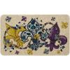 Artoid Mode Beads Irises Mardi Gras Doormat, Carnival Home Decor Switch Rug Low-Profile Door Mat Floor Mat for Indoor Outdoor 17×29 Inch