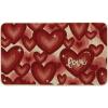 Artoid Mode Black Love Heart Valentines Doormat,Home Decor Low-Profile Door Mat Switch Rug Floor Mat for Indoor Outdoor 17×29 Inch