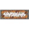 Artoid Mode Buffalo Plaid Pumpkins Mushrooms Fall Area Rug, Autumn Thanksgiving Home Decor Low-Profile Non-Slip Washable Runner Rug for Entryway Bedroom Living Room Laundry Room Indoor 2×6 Feet(Black/White)