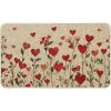 Artoid Mode Growing Love Heart Valentines Doormat, Home Decor Low-Profile Switch Rug Door Mat for Indoor Outdoor 17×29 Inch