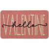 Artoid Mode Hello Valentine Pink Valentine’s Doormat, Anniversary Wedding Home Decor Low-Profile Rug Switch Mat for Indoor Outdoor 17×29 Inch(Pink)