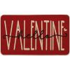 Artoid Mode Hello Valentine Pink Valentine’s Doormat, Anniversary Wedding Home Decor Low-Profile Rug Switch Mat for Indoor Outdoor 17×29 Inch(Red)