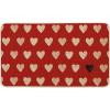 Artoid Mode Love Heart Valentine’s Day Doormat, Home Decor Low-Profile Switch Rug Door Mat for Indoor Outdoor 17×29 Inch(Red)