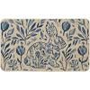 Artoid Mode Rabbit Bunny Leaves Flowers Easter Doormat, Home Decor Low-Profile Switch Rug Door Mat Floor Mat for Indoor Outdoor 17×29 Inch(Beige)