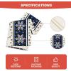 Artoid Mode Buffalo Plaid Snowflakes Christmas Table Runner, Seasonal Winter Kitchen Dining Table Decoration for Home Party Decor 13×72 Inch(Blue)