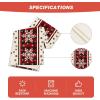 Artoid Mode Buffalo Plaid Snowflakes Christmas Table Runner, Seasonal Winter Kitchen Dining Table Decoration for Home Party Decor 13×72 Inch(Red)