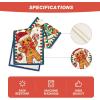 Artoid Mode Gingerbread Candy Cane Christmas Table Runner, Seasonal Winter Kitchen Dining Table Decoration for Home Party Decor 13×72 Inch(Blue)