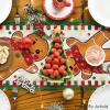 Artoid Mode Gingerbread Candy Cane Christmas Table Runner, Seasonal Winter Kitchen Dining Table Decoration for Home Party Decor 13×72 Inch(Green)