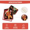 Artoid Mode Gingerbread Candy Cane Christmas Table Runner, Seasonal Winter Kitchen Dining Table Decoration for Home Party Decor 13×72 Inch(Red / Black)
