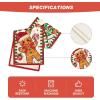 Artoid Mode Gingerbread Candy Cane Christmas Table Runner, Seasonal Winter Kitchen Dining Table Decoration for Home Party Decor 13×72 Inch(Red)