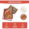 Artoid Mode Gingerbread Candy Cane Christmas Table Runner, Seasonal Winter Kitchen Dining Table Decoration for Home Party Decor 13×72 Inch(Red/Wood)