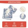 Artoid Mode Holly Pine Cone Christmas Table Runner, Seasonal Winter Kitchen Dining Table Decoration for Home Party Decor 13×72 Inch(Blue)