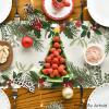 Artoid Mode Holly Pine Cone Christmas Table Runner, Seasonal Winter Kitchen Dining Table Decoration for Home Party Decor 13×72 Inch(Green)