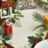 Artoid Mode Holly Pine Cone Christmas Table Runner, Seasonal Winter Kitchen Dining Table Decoration for Home Party Decor 13×72 Inch(Green)