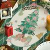 Artoid Mode Pink Diamond Plaid Nutcracker Snowflake Christmas Table Runner, Seasonal Winter Kitchen Dining Table Decoration for Home Party Decor 13×72 Inch(Green)