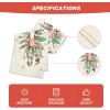 Artoid Mode Red Nutcracker Floral Holly Christmas Table Runner, Seasonal Winter Kitchen Dining Table Decoration for Home Party Decor 13×72 Inch(Pink)