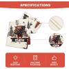 Artoid Mode Xmas Trees Red Truck Snowflake Merry Christmas Table Runner, Seasonal Winter Kitchen Dining Table Decoration for Home Party Decor 13×72 Inch(Red/Black/Beige)