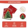 Artoid Mode Red Xmas Pine Snowflake Merry Christmas Table Runner, Seasonal Winter Kitchen Dining Table Decoration for Home Party Decor 13×72 Inch(Red)