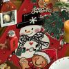 Artoid Mode Snowman Gingerbread Xmas Pine Merry Christmas Table Runner, Seasonal Winter Kitchen Dining Table Decoration for Home Party Decor 13×72 Inch(Red)