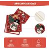 Artoid Mode Snowman Gingerbread Xmas Pine Merry Christmas Table Runner, Seasonal Winter Kitchen Dining Table Decoration for Home Party Decor 13×72 Inch(Red)