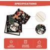 Artoid Mode Snowman Gingerbread Xmas Pine Merry Christmas Table Runner, Seasonal Winter Kitchen Dining Table Decoration for Home Party Decor 13×72 Inch(Black)