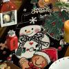 Artoid Mode Snowman Gingerbread Xmas Pine Merry Christmas Table Runner, Seasonal Winter Kitchen Dining Table Decoration for Home Party Decor 13×72 Inch(Black)