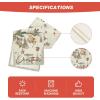 Artoid Mode Xmas Pine Ornament Snowflake Merry Christmas Table Runner, Seasonal Winter Kitchen Dining Table Decoration for Home Party Decor 13×72 Inch(Beige)