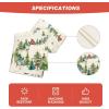 Artoid Mode Xmas Trees Silhouette Christmas Table Runner, Seasonal Winter Kitchen Dining Table Decoration for Home Party Decor 13×72 Inch(Green)