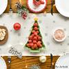 Artoid Mode Xmas Trees Snowflake Merry Christmas Table Runner, Seasonal Winter Green Kitchen Dining Table Decoration for Home Party Decor 13×72 Inch(Green)