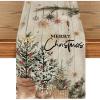 Artoid Mode Xmas Trees Holly Pine Cone Merry Christmas Table Runner, Seasonal Winter Kitchen Dining Table Decoration for Home Party Decor 13×72 Inch(Wood)