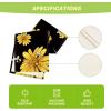 Artoid Mode Bee Sunflower Table Runner Black, Seasonal Spring Summer Flowers Holiday Kitchen Dining Table Decoration for Home Party Decor 13 x 72 Inch(Black)