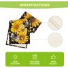 Artoid Mode Black Sunflower Bee Flower Polka Dot Summer Table Runner, Seasonal Kitchen Dining Table Decoration for Indoor Party Home 13×72 Inch(Black)