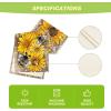 Artoid Mode Black Sunflower Bee Flower Polka Dot Summer Table Runner, Seasonal Kitchen Dining Table Decoration for Indoor Party Home 13×72 Inch(Wood)