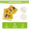 Artoid Mode Black Sunflower Bee Flower Polka Dot Summer Table Runner, Seasonal Kitchen Dining Table Decoration for Indoor Party Home 13×72 Inch(Yellow)