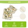 Artoid Mode Brown Lemon Tree Bird Flower Summer Table Runner,Spring Kitchen Dining Table Decoration for Home Party Decor 13×72 Inch(Brown)