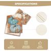 Artoid Mode Orange Polka Dot Pumpkin Eucalyptus Wood Fall Table Runner, Seasonal Autumn Kitchen Dining Table Decoration for Home Party Decor 13×72 Inch(Blue)