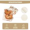 Artoid Mode Orange Polka Dot Pumpkin Eucalyptus Wood Fall Table Runner, Seasonal Autumn Kitchen Dining Table Decoration for Home Party Decor 13×72 Inch(Beige/Orange)