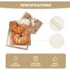 Artoid Mode Orange Polka Dot Pumpkin Eucalyptus Wood Fall Table Runner, Seasonal Autumn Kitchen Dining Table Decoration for Home Party Decor 13×72 Inch(Orange)