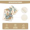 Artoid Mode Orange Pumpkin Maple Leaf Stripes Fall Table Runner, Seasonal Autumn Kitchen Dining Table Decoration for Home Party Decor 13×72 Inch(Blue)