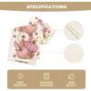 Artoid Mode Orange Pumpkin Maple Leaf Stripes Fall Table Runner, Seasonal Autumn Kitchen Dining Table Decoration for Home Party Decor 13×72 Inch(Pink)