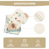 Artoid Mode Animals Elephant Baby Shower Table Runner, Seasonal Children Summer Kitchen Dining Table for Home Party Decor 13×72 Inch
