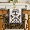 Artoid Mode Beige Viking Tree of Life Raven Helmet of Awe Table Runner, Seasonal Kitchen Dining Table Decoration for Home Party Decor 13×72 Inch(Beige)
