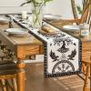 Artoid Mode Beige Viking Tree of Life Raven Helmet of Awe Table Runner, Seasonal Kitchen Dining Table Decoration for Home Party Decor 13×72 Inch(Beige)
