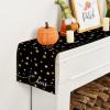 Artoid Mode Black Stars Cheers Happy Birthday Celebration 2026 New Year Table Runner, Graduation Holiday Kitchen Dining Table Decoration for Home Party 13×72 Inch(Table Runner  13″ x 72″)