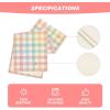 Artoid Mode Blue Pink Yellow Buffalo Plaid Easter Table Runner, Daily Holiday Check Kitchen Dining Table Decoration for Home Party Outdoor 13×72 Inch(Blue/Pink/Yellow)