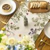 Artoid Mode Flowers Spring Table Runner, Seasonal Kitchen Dining Table Decoration for Home Party Decor 13×72 Inch(Beige)