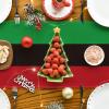 Artoid Mode Green Red Stripes Italy Table Runner, Italian Themed Party Kitchen Dining Table Decoration for Home Decor 13×72 Inch(Green/Black/Red)